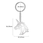 Llavero de Cabeza de Unicornio
