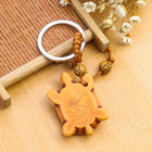 Llavero de Tortuga de Madera