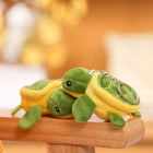 Llavero de Tortuga de Peluche Verde