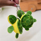 Llavero de Tortuga de Peluche Verde