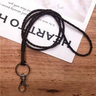 Collar Portallaves Trenzado de Cuero Sintético