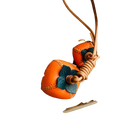 Bag Charms Premium: Llavero de Cuero Genuino para Bolso, Mochila y Accesorios - Diseño Fruta