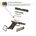 Charm para Bolsos - Llavero Pistola G17 Mini Aleación 1:3 Colección