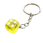 Charm para bolsos Llavero Dados Transparentes 3 Piezas - Resina Premium para Gamers