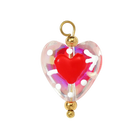 Contraseña del Llavero Inicio de Sesion - Corazón de Cristal Artesanal Premium para Ella
