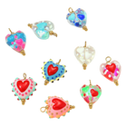 Contraseña del Llavero Inicio de Sesion - Corazón de Cristal Artesanal Premium para Ella