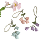 Llavero a Crochet Paso a Paso - Flores Tejidas a Mano, Llavero de Lana Artesanal Premium para Mujer,