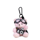 Llavero Coche de Peluche Osito Cámara - Llavero para Coche Mujer Premium