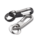 Llavero Coche Premium Hombre Mujer Metal con Dos Anillos - Elegante y Resistente