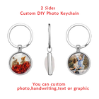 Llavero con Foto Personalizado - Regalo Único para Mujer con Cabochón de Vidrio
