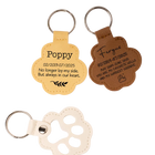 Llavero con foto personalizado de cuero con huella de perro - Regalo único para dueños de mascotas