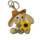 Llavero con Peluche Conejito Tejido a Mano - Premium Crochet Paso a Paso
