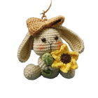 Llavero con Peluche Conejito Tejido a Mano - Premium Crochet Paso a Paso