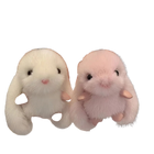 Llavero con Peluche Conejo Blanco Suave y Elegante para Mujer - Accesorio de Bolso Premium, Regalo d