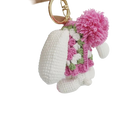 Llavero con Peluche de Conejo Tejido a Mano - Labubu Llavero Precio Premium, Llaveros con Peluches S