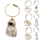 Llavero con peluche para guardar pelo de mascota - Transparente y portátil