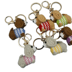 Llavero con Peluche Tejido a Mano - Perro Salchicha Dachshund Crochet, Suave y Original