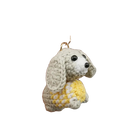 Llavero con Peluche Tejido a Mano - Perro Salchicha Dachshund Crochet, Suave y Original