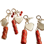 Llavero de Acero Inoxidable con Espejo y Bolsillo - Diseño de Labial y Colgante Plateado, Regalo Ele