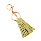 Llavero de Cuero Corto con Borla - Keychain Premium para Bolso, Mochila y Regalo
