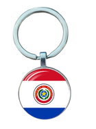 Llavero Metal Bandera Sudamérica Brasil Chile Argentina Perú Colombia - Recuerdo Turístico Premium