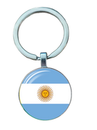 Llavero Metal Bandera Sudamérica Brasil Chile Argentina Perú Colombia - Recuerdo Turístico Premium