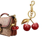 Llavero para Bolso Cereza Roja - Colgante de Frutas de Verano, Accesorio Elegante para Mujer