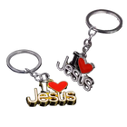 Llavero para Bolso Corazón Religioso I Love Jesus - Colgante de Aleación, Regalo de Fe Cristiana