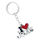 Llavero para Bolso Corazón Religioso I Love Jesus - Colgante de Aleación, Regalo de Fe Cristiana