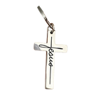 Llavero para Bolso Cruz de Jesús Metal Premium - Regalo Fiel Cristiano