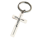 Llavero para Bolso Cruz de Jesús Metal Premium - Regalo Fiel Cristiano