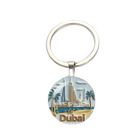 Llavero para Bolso Cruz Templaria Roja - Símbolo Masón de Resina y Metal, Accesorio Premium