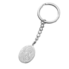 Llavero para Bolso de Acero Inoxidable con Medalla de San Judas Tadeo - Regalo Inspirador para Hombr