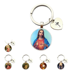 Llavero para Bolso Sagrado Corazón de Jesús y Virgen María - Joyería Religiosa Premium