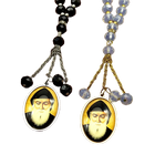 Llavero para Bolso San Charbel - Colgante Religioso de Acero Inoxidable Dorado, Amuleto de Oración p