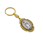 Llavero para Bolso Virgen de Guadalupe - 5cm Medalla Oval Inspiracional con Mosquetón, Regalo Religi