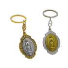 Llavero para Bolso Virgen de Guadalupe - 5cm Medalla Oval Inspiracional con Mosquetón, Regalo Religi