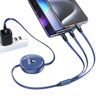 Llavero para llaves de coche BMW M a Crochet: Cable USB Carga Rápida 3 en 1 – Metal y ABS Premium