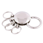 Llavero para moteros premium: clip de cinturón desmontable con 4 anillas, regalo ideal