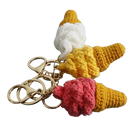 Llavero personalizado de crochet - Mini helado artesanal único