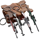 Llavero PUBG Simulation Mini Keychain Kawaii - Llavero Premium para Fans