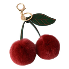 Llaveros Originales para Coche - Conejo Oso Nutria Pompom de Cereza Multicolor - Llavero Coche Premi