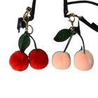 Llaveros Originales para Coche - Conejo Oso Nutria Pompom de Cereza Multicolor - Llavero Coche Premi