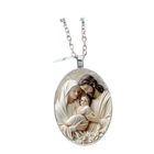 Llaveros Originales para Coche - Diseño Retro Virgen María con Gema del Tiempo, Llavero Premium para