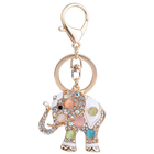 Llaveros Originales para Coche - Elefante Tailandés con Piedras Preciosas, Regalo Elegante