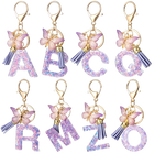 Llaveros Originales para Coche - Letras A-Z Personalizadas, Elegante Llavero Metálico para Mujer, Re