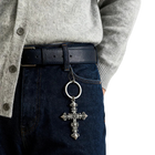 Llaveros Originales para Coche - Llavero de Acero Inoxidable Cruz Tendencioso Regalo Premium