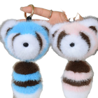 Llaveros Originales para Coche - Mapache de Peluche Suave y Tierno