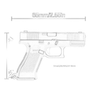 Llaveros Originales para Coche - Mini Pistola Táctica Desmontable, Llavero Realista para Hombre, Acc
