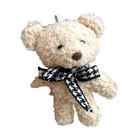 Llaveros Originales para Coche - Osito de Peluche Gris Suave y Tierno